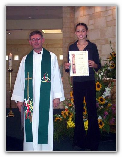 TK & Priest at TK Baptism